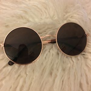 Gold round shades